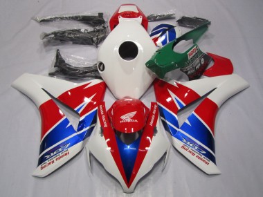 Kits Completo Carenado Moto ABS CBR 1000 RR 2008-2011 - Rojo Blanco Azul