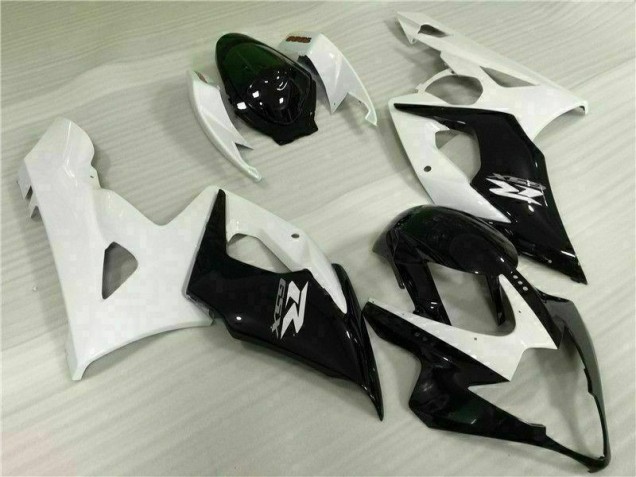 Kits Completo Carenado Moto ABS GSXR 1000 K5 2005-2006 - Blanco Negro