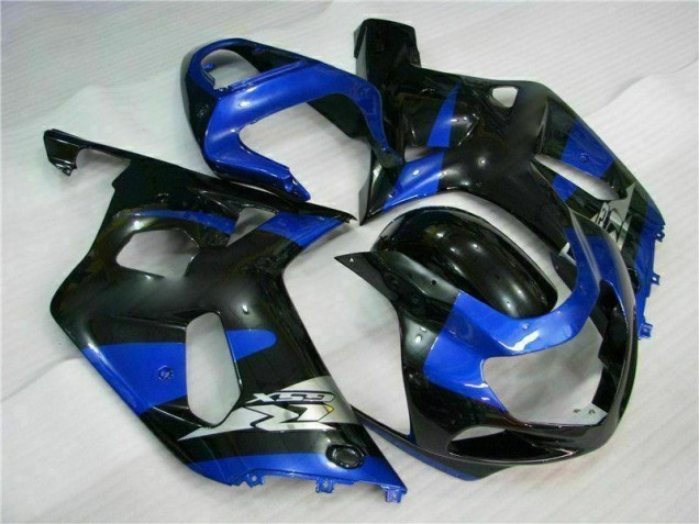 Kits Completo Carenado Moto ABS GSXR 600 / 750 K1 K2 K3 2001-2003 - Azul Negro Kits Completo Carenado Moto ABS GSXR 600 / 750 K1 K2 K3 2001-2003 - Azul Negro