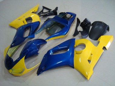 Kits Completo Carenado Moto ABS R6 1998-2002 - Amarillo Azul