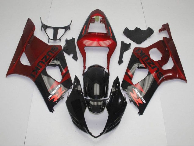 Kits Completo Carenado Moto GSXR 1000 K3 2003-2004 - Negro Rojo Kits Completo Carenado Moto GSXR 1000 K3 2003-2004 - Negro Rojo