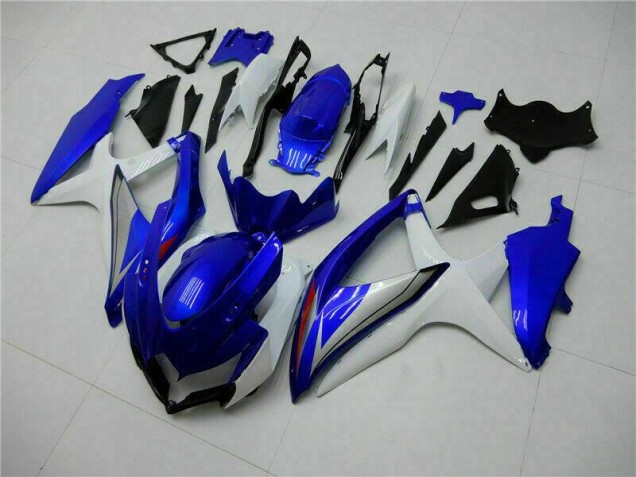 Kits Completo Carenado Moto GSXR 600 / 750 K8 2008-2010 - Azul Blanco