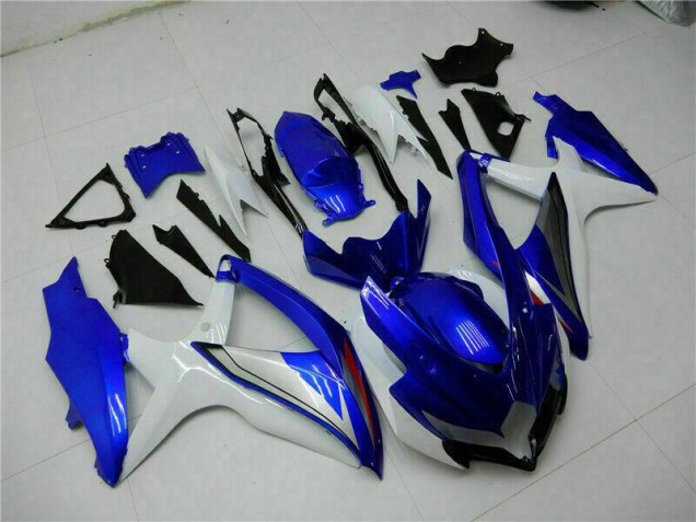 Kits Completo Carenado Moto GSXR 600 / 750 K8 2008-2010 - Azul Blanco
