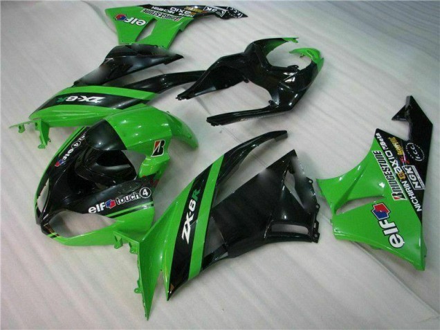 Kits Completo Carenado Moto ZX6R 2009-2012 - Negro Verde