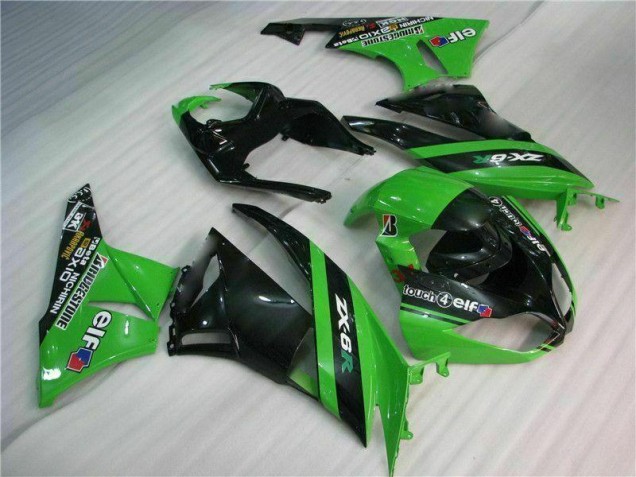 Kits Completo Carenado Moto ZX6R 2009-2012 - Negro Verde