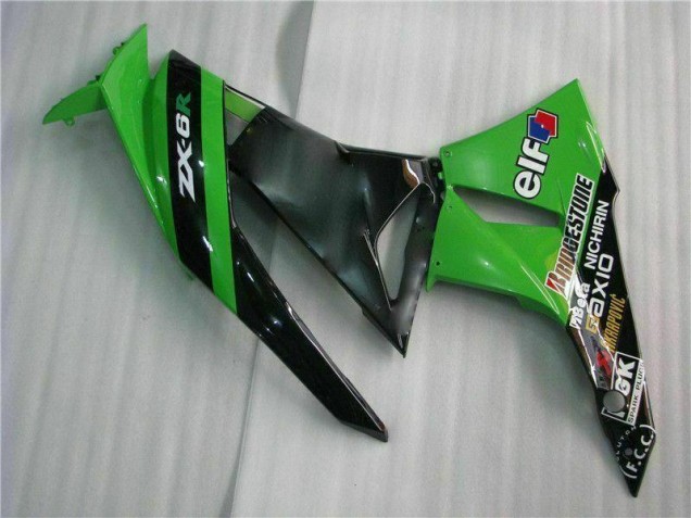 Kits Completo Carenado Moto ZX6R 2009-2012 - Negro Verde