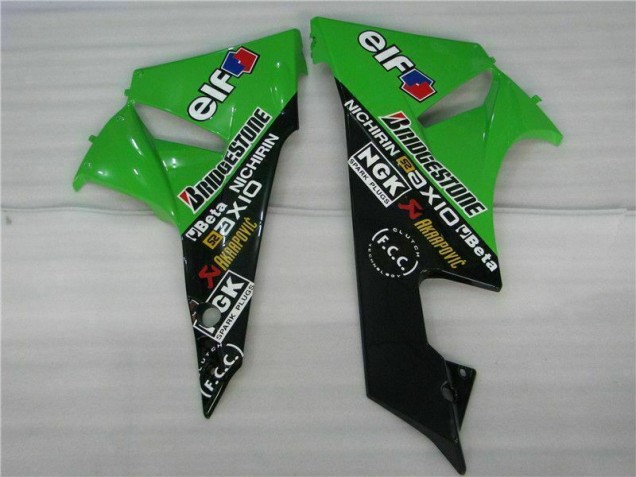 Kits Completo Carenado Moto ZX6R 2009-2012 - Negro Verde