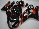 Mejores Carenados Moto Suzuki GSXR 600/750 2004-2005 - Negro Brillante Rojo Raya