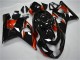 Mejores Carenados Moto Suzuki GSXR 600/750 2004-2005 - Negro Brillante Rojo Raya