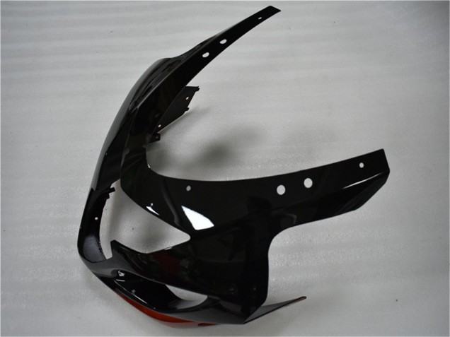 Mejores Carenados Moto Suzuki GSXR 600/750 2004-2005 - Negro Brillante Rojo Raya