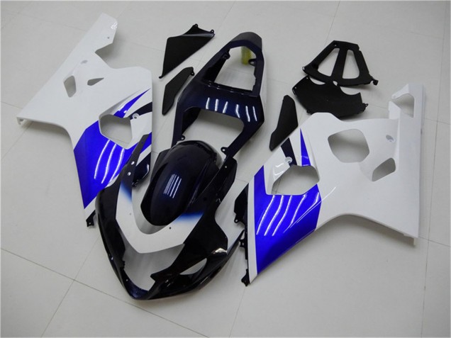 Mejores Carenado Moto Suzuki GSXR 600/750 2004-2005 - Blanco Azul Negro