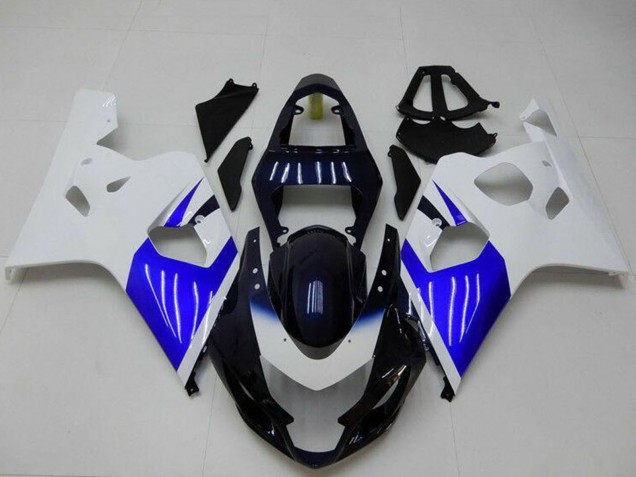 Mejores Carenado Moto Suzuki GSXR 600/750 2004-2005 - Blanco Azul Negro