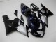 Mejores Carenados Moto Suzuki GSXR 600/750 2004-2005 - Negro Brillante Plata Azul