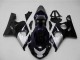 Mejores Carenados Moto Suzuki GSXR 600/750 2004-2005 - Negro Brillante Plata Azul