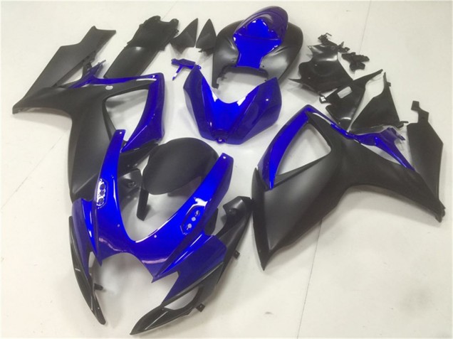 Mejores Carenados Moto Suzuki GSXR 600/750 2006-2007 - Azul Negro Mate