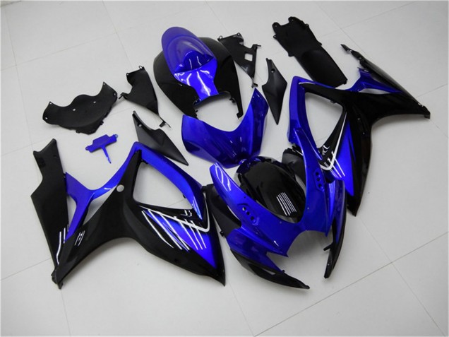 Mejores Carenados Moto Suzuki GSXR 600/750 2006-2007 - Azul Negro Brillante
