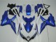 Mejores Carenados Moto Suzuki GSXR 600/750 2008-2010 - Blanco Azul