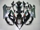 Mejores Carenado Moto Suzuki GSXR 1000 2005-2006 - Negro Brillante Plata