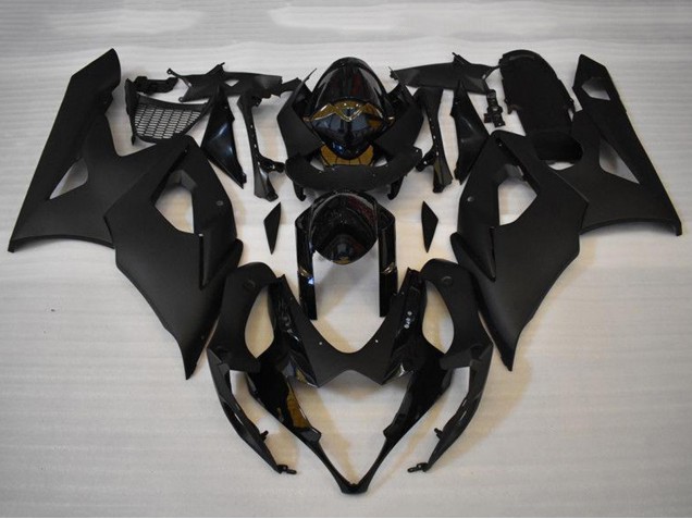 Mejores Kits Carenados Moto Suzuki GSXR 1000 2005-2006 - Negro Brillante Negro Mate