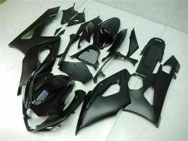 Mejores Carenado Moto Suzuki GSXR 1000 2005-2006 - Negro Brillante Negro Mate