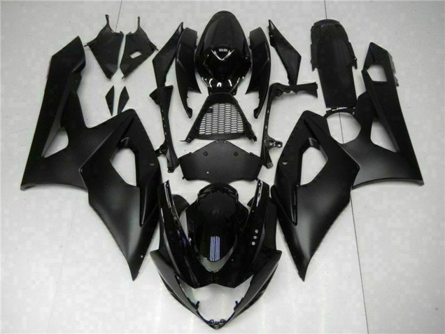 Mejores Carenado Moto Suzuki GSXR 1000 2005-2006 - Negro Brillante Negro Mate