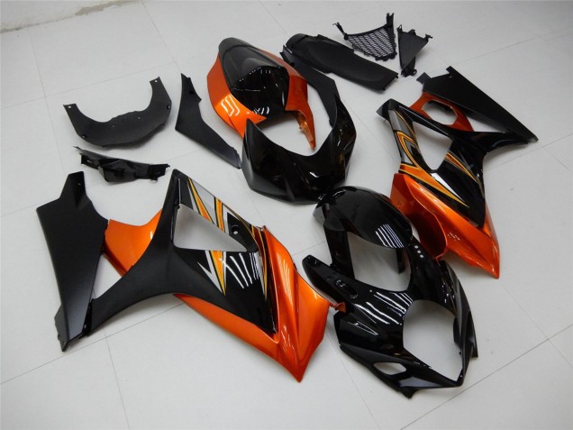 Mejores Carenado Moto Suzuki GSXR 1000 2007-2008 - Naranja Negro