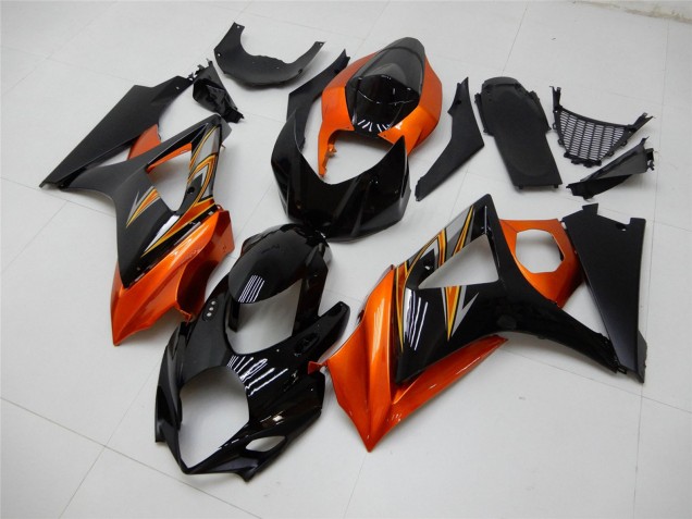 Mejores Carenado Moto Suzuki GSXR 1000 2007-2008 - Naranja Negro