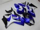 Mejores Carenados Moto Suzuki GSXR 1000 2007-2008 - Blanco Azul Negro No Calcomanía