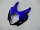 Mejores Carenados Moto Suzuki GSXR 1000 2007-2008 - Blanco Azul Negro No Calcomanía
