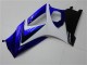 Mejores Carenados Moto Suzuki GSXR 1000 2007-2008 - Blanco Azul Negro No Calcomanía