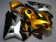 Mejores Carenado Moto Honda CBR600RR 2003-2004 - Plata Oro Negro Brillante