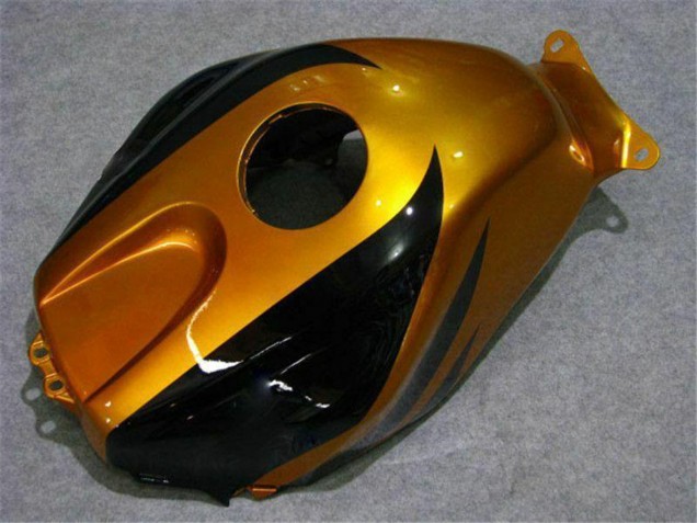 Mejores Carenado Moto Honda CBR600RR 2003-2004 - Plata Oro Negro Brillante