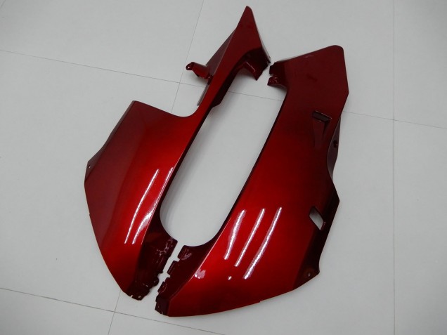 Mejores Carenados Moto Honda CBR600RR 2003-2004 - Rojo Negro Mate Raya