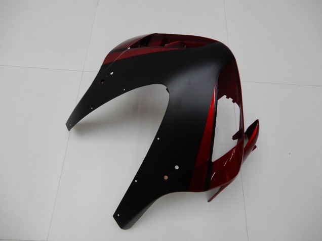 Mejores Carenados Moto Honda CBR600RR 2003-2004 - Rojo Negro Mate Raya