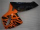 Mejores Carenado Moto Honda CBR600RR 2005-2006 - Naranja Negro Llama