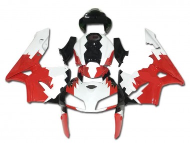 Mejores Carenado Moto Honda CBR600RR 2005-2006 - Blanco Rojo Negro