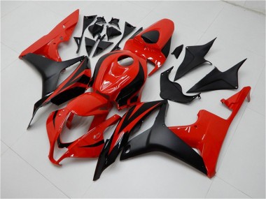 Mejores Carenado Moto Honda CBR600RR 2007-2008 - Rojo Negro Mate
