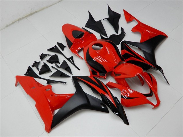 Mejores Carenado Moto Honda CBR600RR 2007-2008 - Rojo Negro Mate
