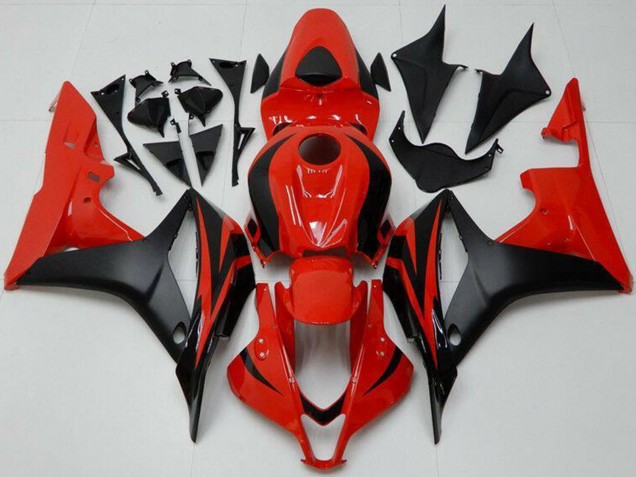 Mejores Carenado Moto Honda CBR600RR 2007-2008 - Rojo Negro Mate