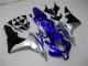 Mejores Carenados Moto Honda CBR600RR 2007-2008 - Plata Azul Negro Brillante OEM Estilo