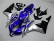 Mejores Carenados Moto Honda CBR600RR 2007-2008 - Plata Azul Negro Brillante OEM Estilo
