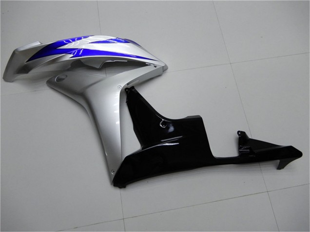 Mejores Carenados Moto Honda CBR600RR 2007-2008 - Plata Azul Negro Brillante OEM Estilo