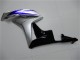 Mejores Carenados Moto Honda CBR600RR 2007-2008 - Plata Azul Negro Brillante OEM Estilo