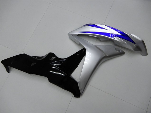 Mejores Carenados Moto Honda CBR600RR 2007-2008 - Plata Azul Negro Brillante OEM Estilo