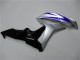 Mejores Carenados Moto Honda CBR600RR 2007-2008 - Plata Azul Negro Brillante OEM Estilo