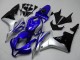 Mejores Carenados Moto Honda CBR600RR 2007-2008 - Plata Azul Negro Brillante OEM Estilo