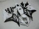 Mejores Carenado Moto Honda CBR600RR 2007-2008 - Blanco Negro Brillante