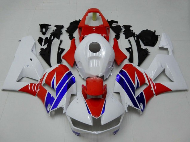 Mejores Carenado Moto Honda CBR600RR 2013-2023 - Blanco Rojo Azul