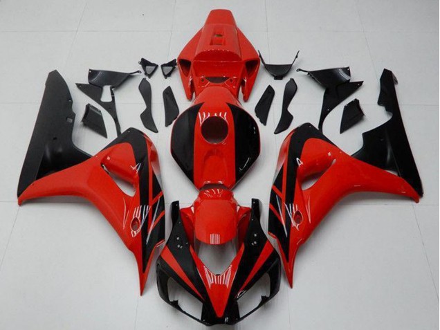 Mejores Kits Carenados Moto Honda CBR1000RR 2006-2007 - Rojo Negro Brillante