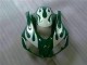 Mejores Carenados Moto Honda CBR1000RR 2006-2007 - Blanco Verde Llama